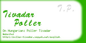 tivadar poller business card